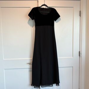 Black maxi dress